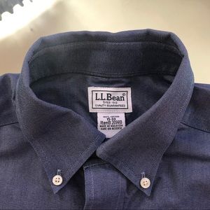 L.L. Bean Wrinkle Free Oxford Shirt, Size 15-33